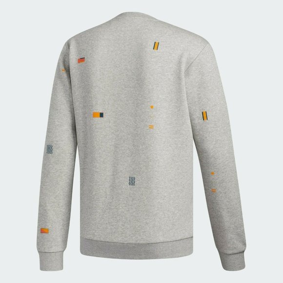 Adidas Men's GRAY Global Citizens Comfy Crew Sweatshirt Sze 2XL ED8323 - Picture 3 of 4